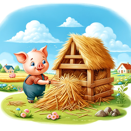 아기돼지 삼형제 짚집 이미지