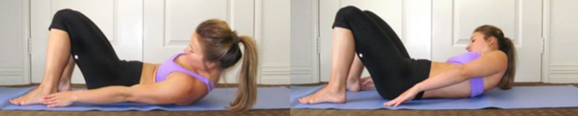 옆구리살 빼기 힐터치 운동