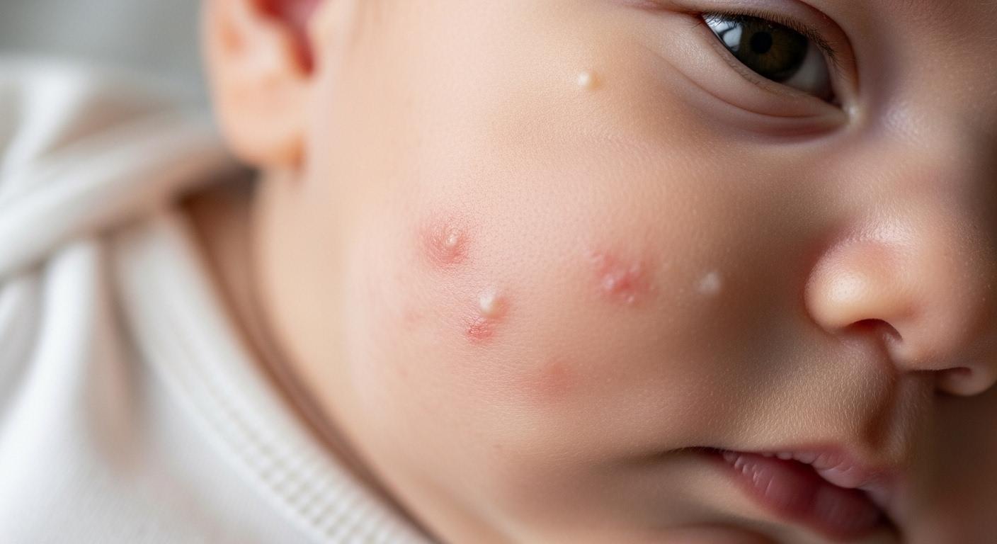 아기 피부 오돌토돌 좁쌀