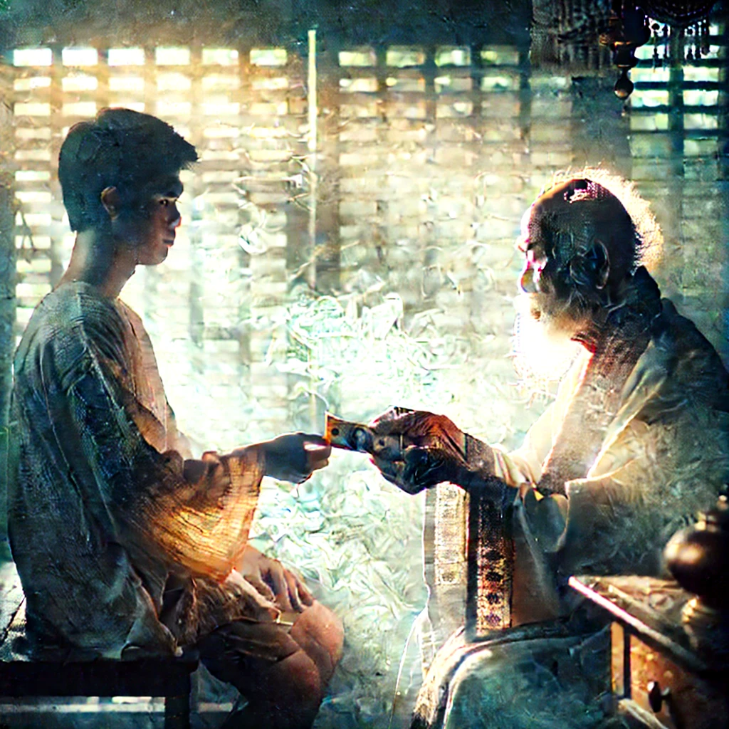 조상님에게 돈을 받는 꿈 해몽