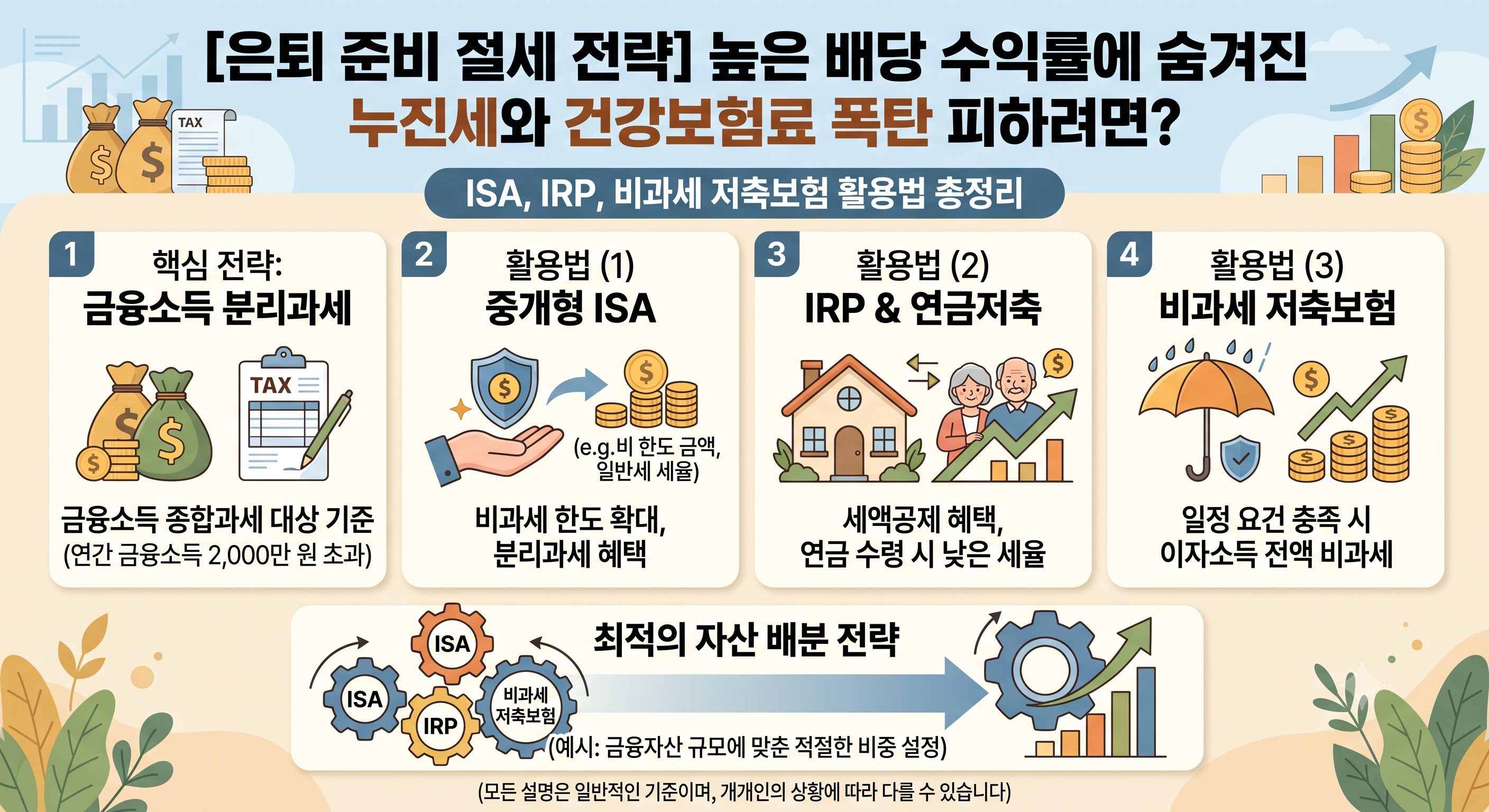 ISA와 IRP, 비과세 저축보험 활용법 총정리