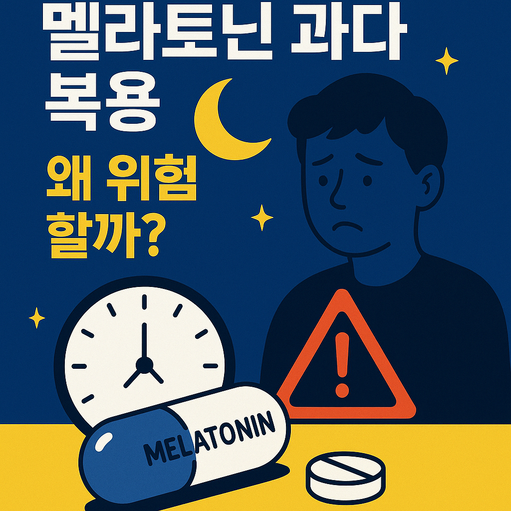 🔍 멜라토닌 과다 복용 시 위험한 이유