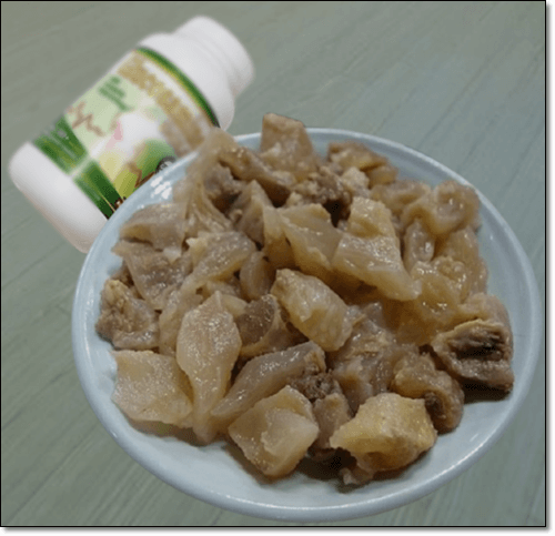 콘드로이친 보충제와 도가니 음식