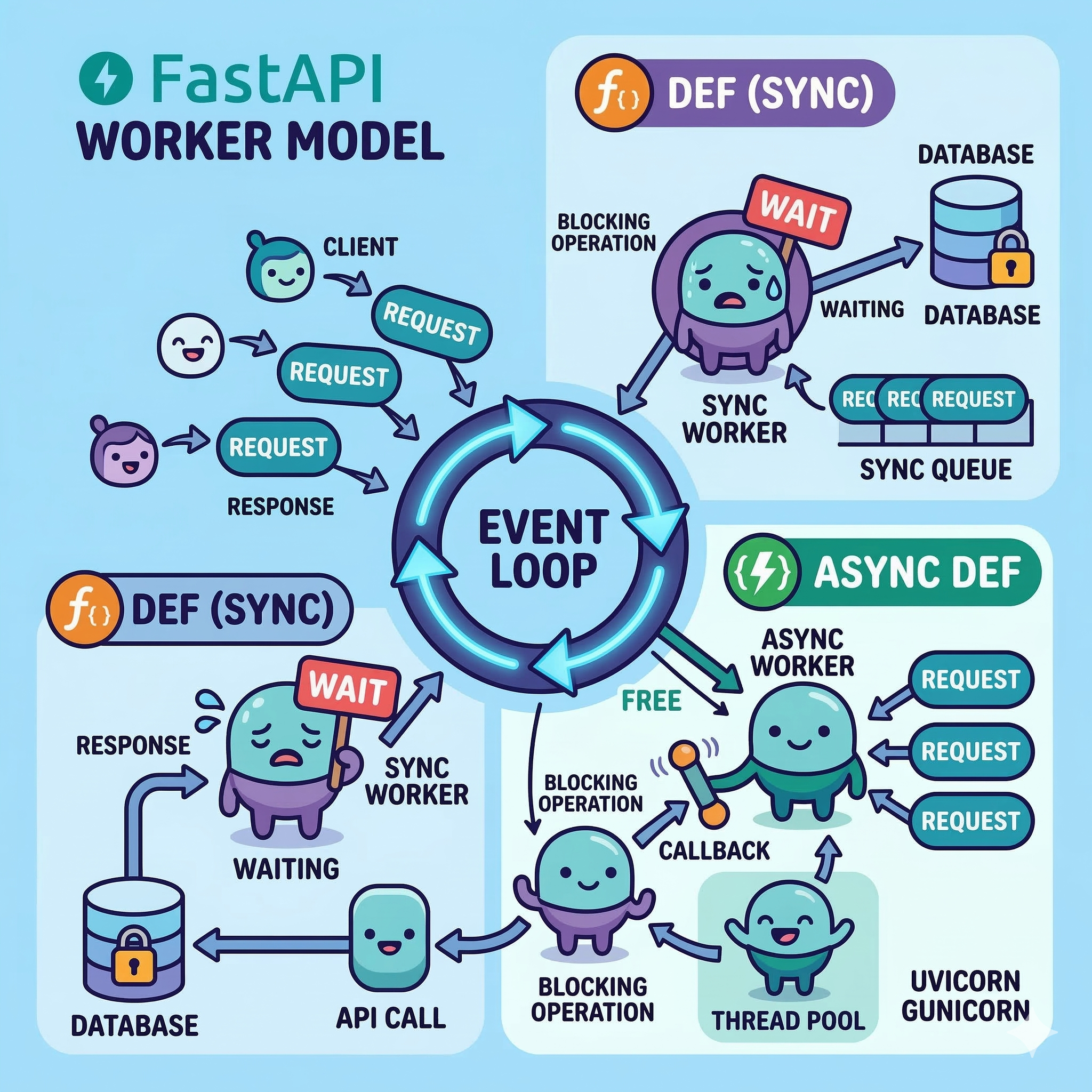 FastAPI 비동기 Worker 모델