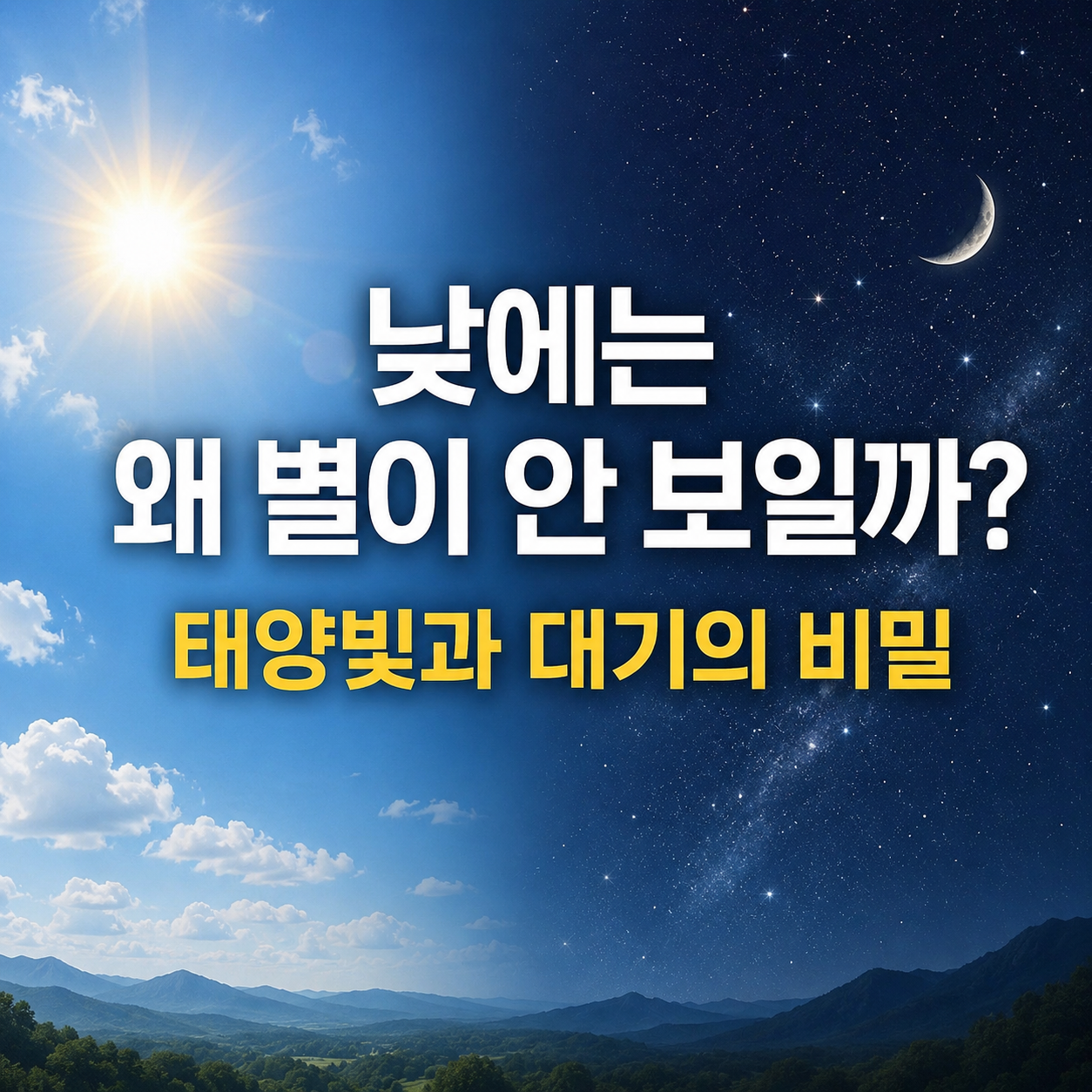 낮에는 왜 별이 안 보일까