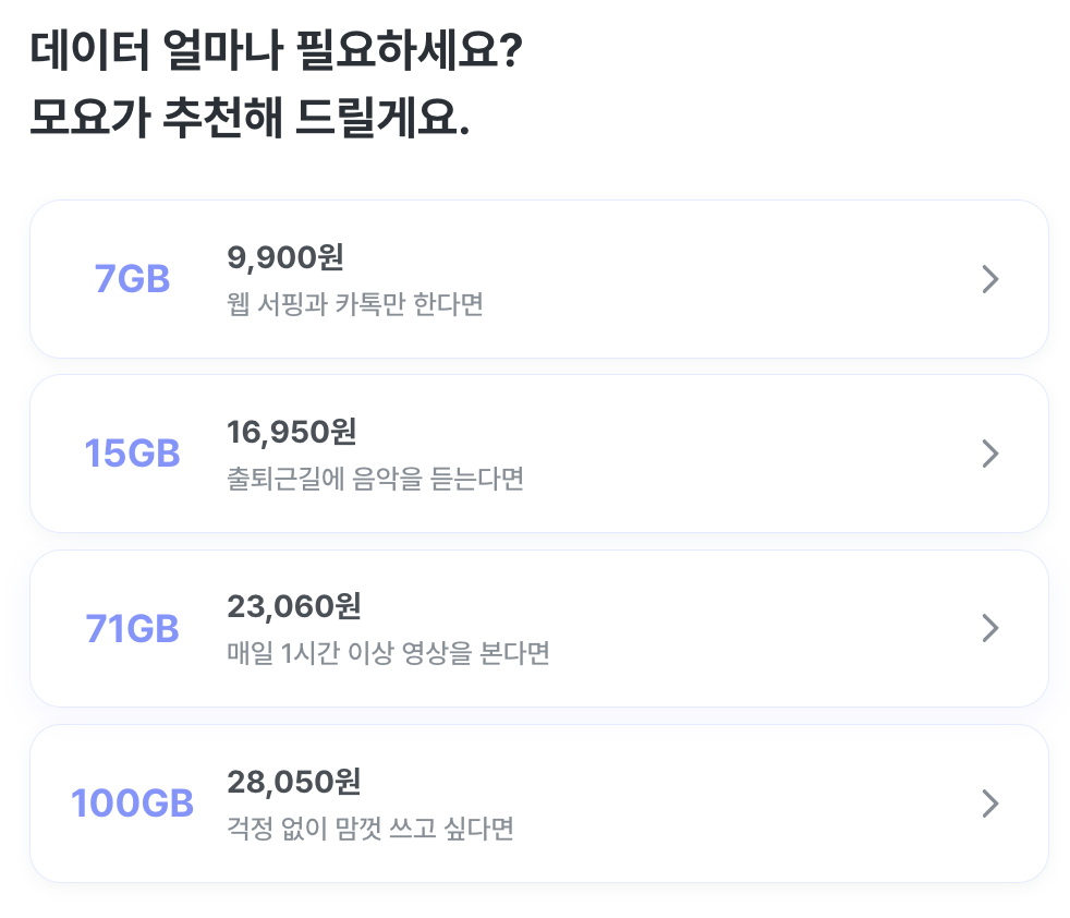 알뜰폰 요금제