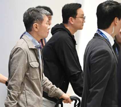 정몽규회장 귀국현장
