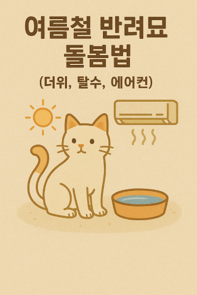 여름철 반려묘 돌보기