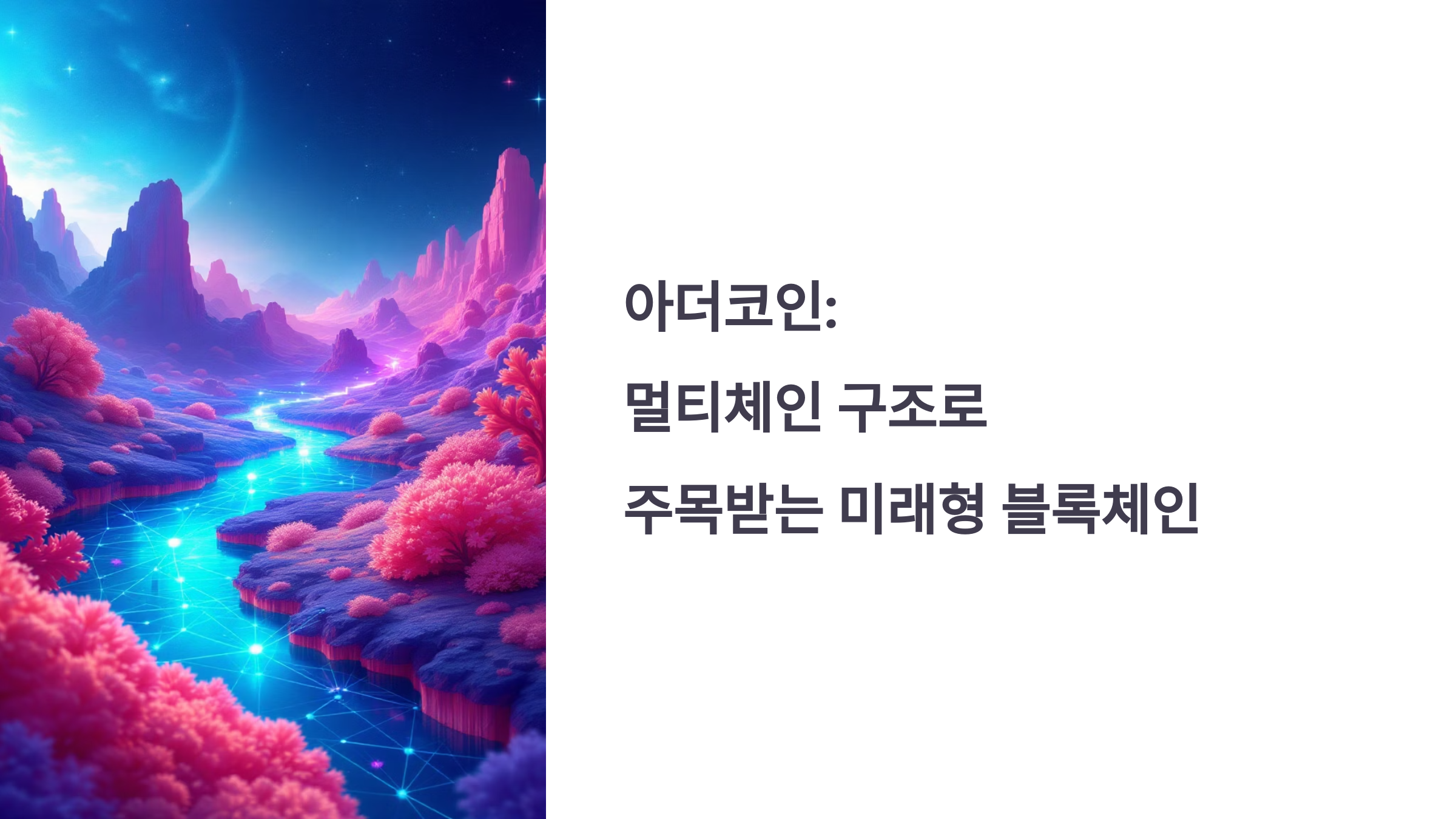 🌱 아더코인(Ardor) : 멀티체인 구조로 주목받는 미래형 블록체인