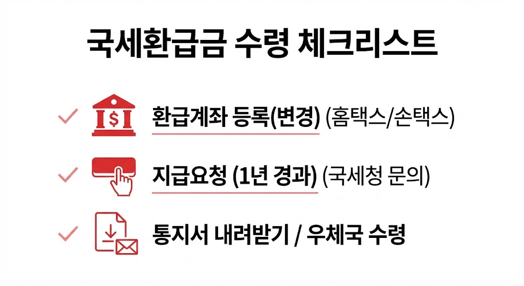 환급금 조회 방법 총정리(급여명세서·홈택스·손택스) + 미수령 환급금 찾기