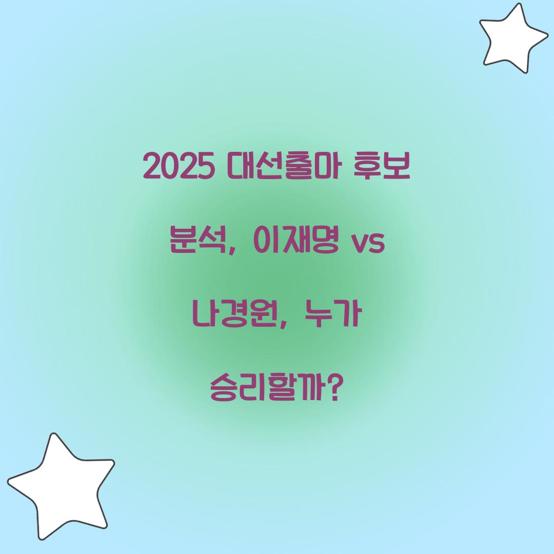 2025 대선출마