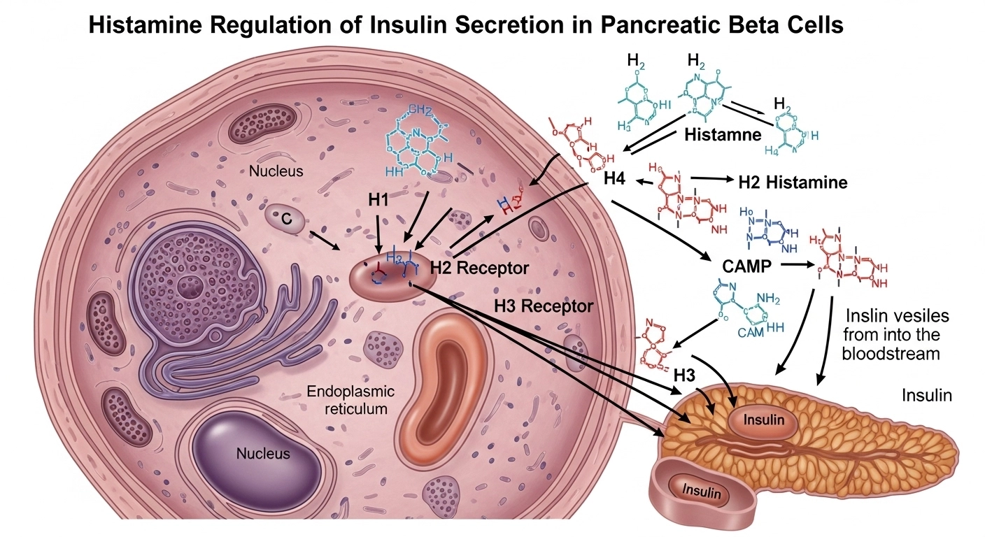췌장 베타세포에서 히스타민의 인슐린 분비 조절
