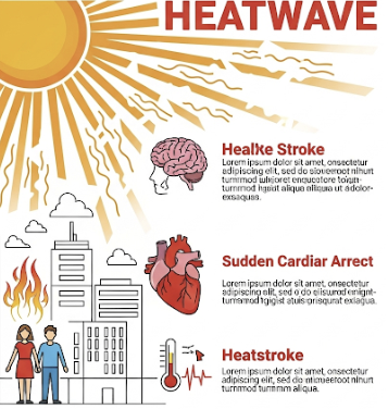 폭염 속 위험 질병 3가지 (온열질환, 뇌졸중, 급성심정지 예방과 대처법) 관련 사진