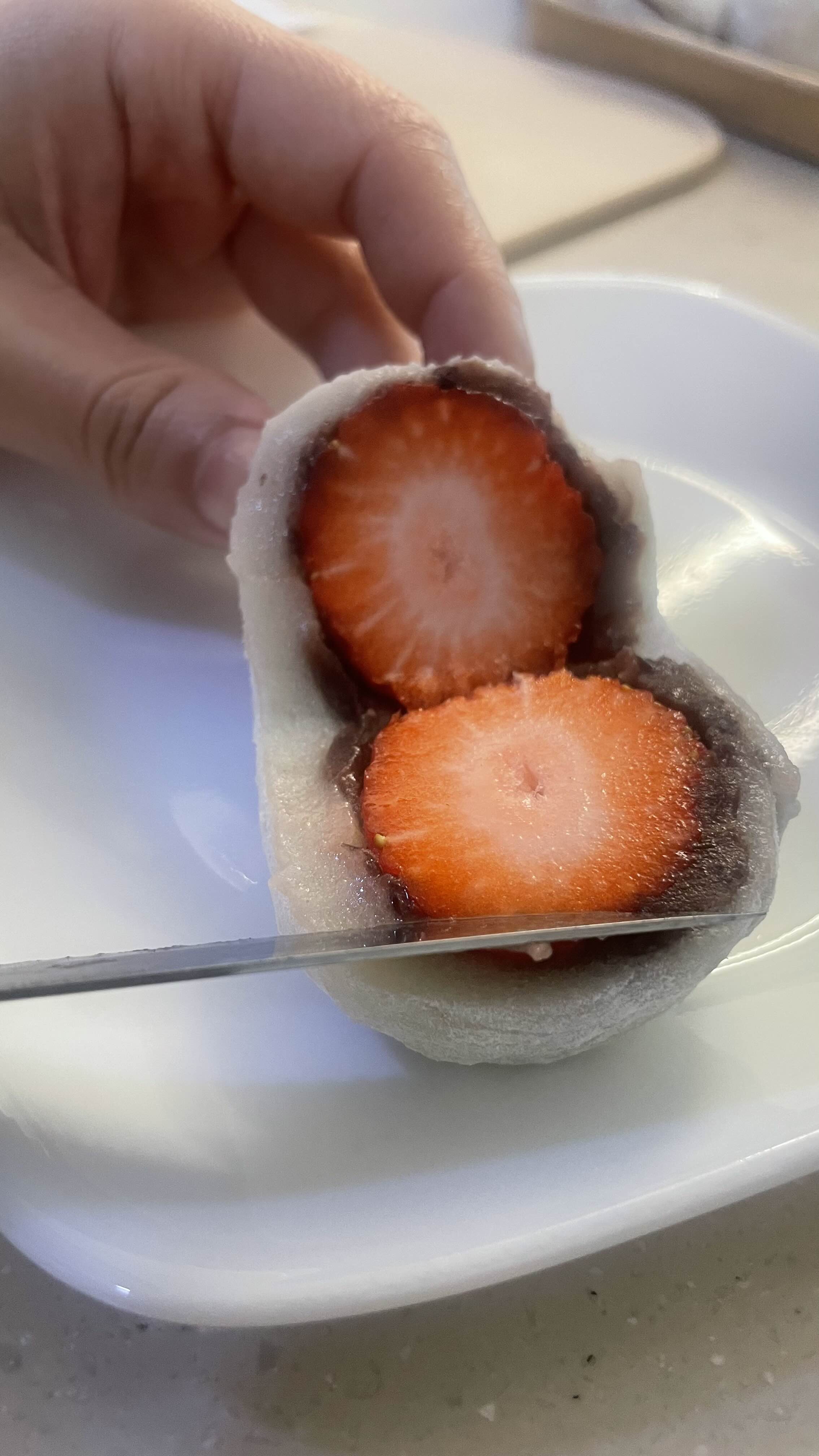 딸기 모찌 만들기