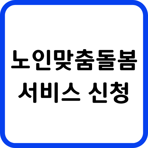 노인맞춤돌봄서비스