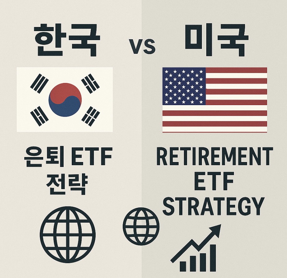 한국 vs 미국 은퇴 ETF 전략 관련 사진
