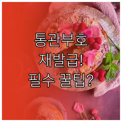 관세청 UNI-PASS 개인통관고유부..