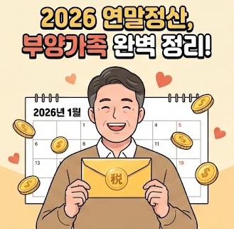 연말정산 부양가족 기본공제 요건 안내 그림