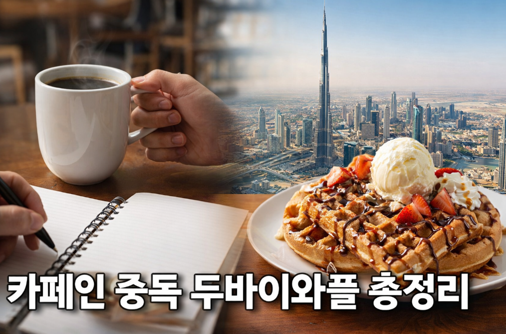 카페인 중독자들이 열광하는 두바이와플 완벽 가이드