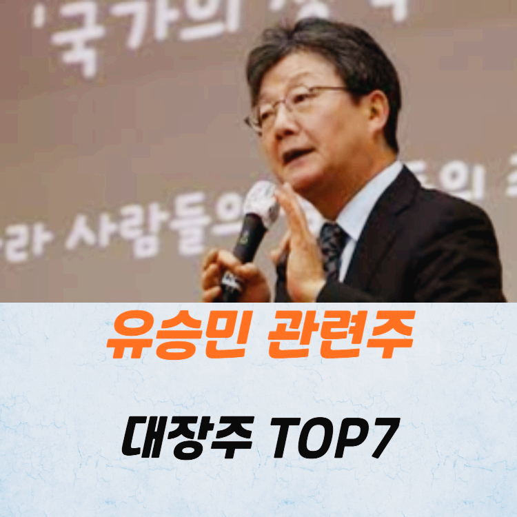 유승민 관련주 대장주 TOP7