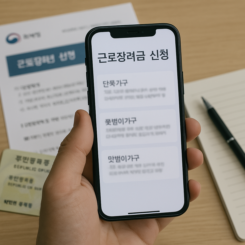근로장려금 신청 관련 사진