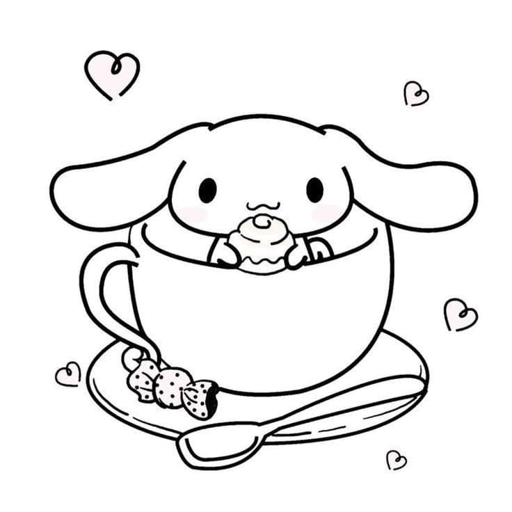 시나모롤 색칠공부 도안