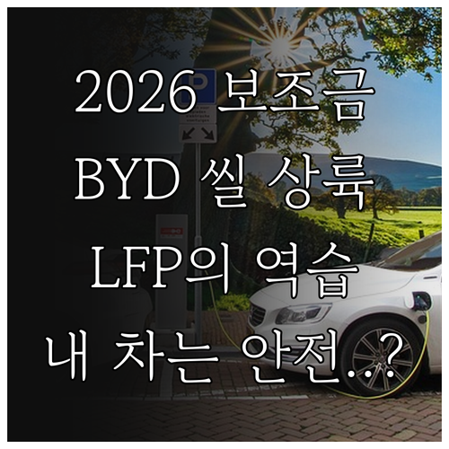 2026 전기차 보조금 개편과 BYD..