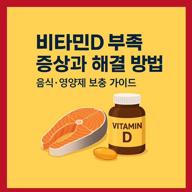 비타민D 부족 증상과 해결 방법
