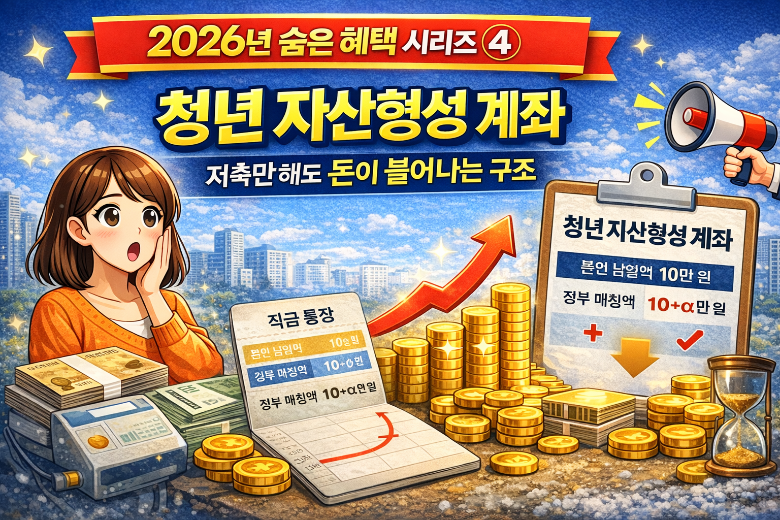 2026년 숨은 혜택, 청년 자산 형성 계좌, 저축만 해도 돈이 불어나는 구조