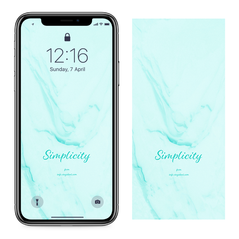 05 심플민트 C - Simplicity 아이폰민트색배경화면
