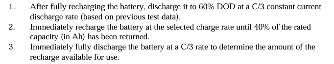 USABC 급속 충전 내용 발췌, 국제 배터리 시험 규격 FAMTECH 팜테크