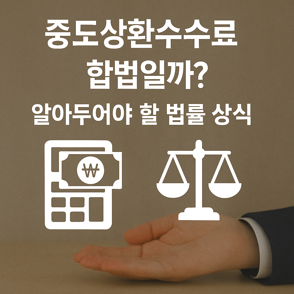 중도상환수수료 합법일까? 알아두어야 할 법률 상식