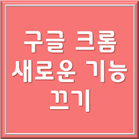 구글 새로운 기능 끄기