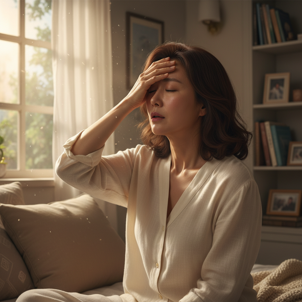 갱년기 열 오르는 증상