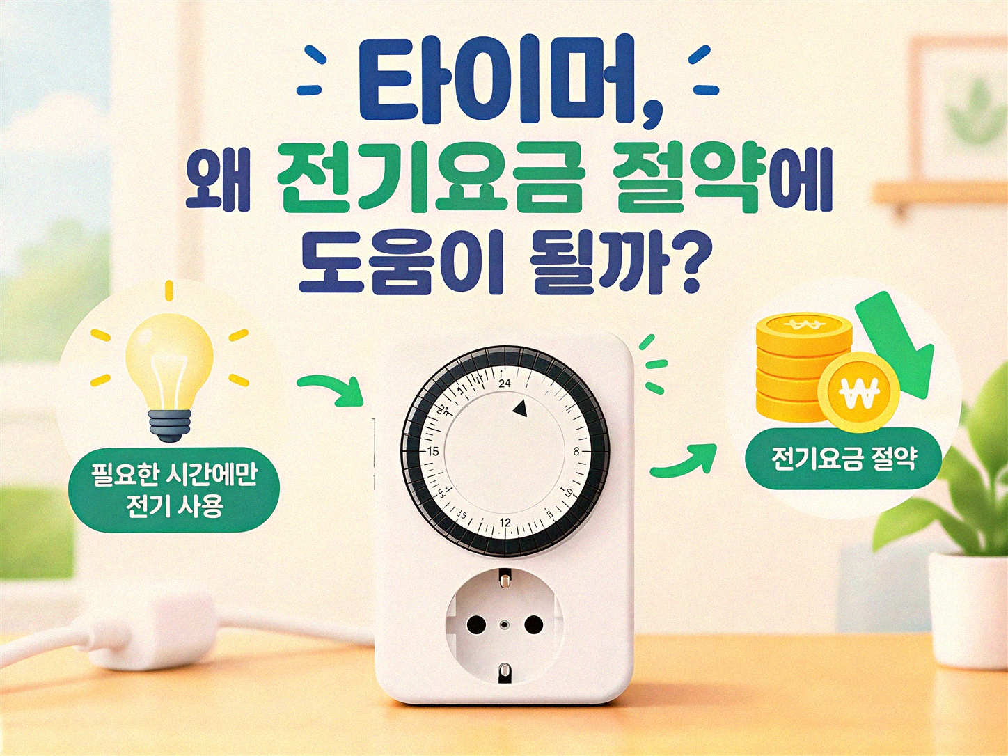 전기요금 줄이는 타이머, 제대로 쓰고 계신가요?