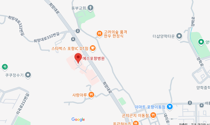 에스포항병원 가는길