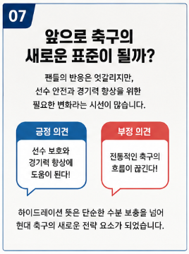 하이드레이션 뜻 ? 2026 북중미 월드컵 축구가 사실상 4쿼터제로 바뀌었다7