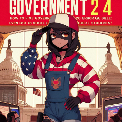 정부 오류 24와 관련된 미스터리한 분위기의 여성.