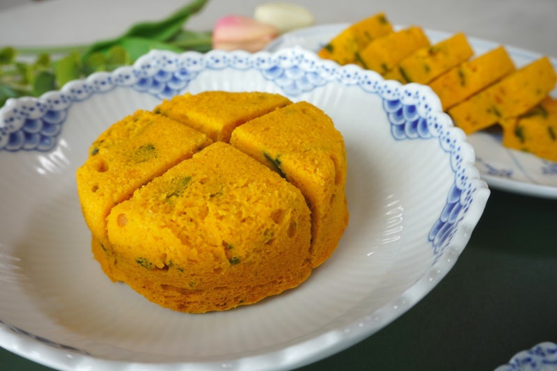 전자렌지로 만든 단호박빠입니다.