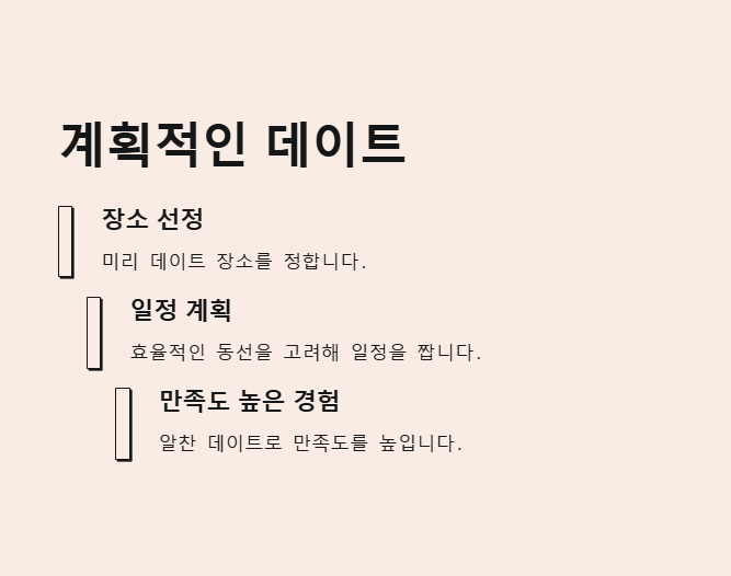 ESTJ의 연애 계획적인 데이트