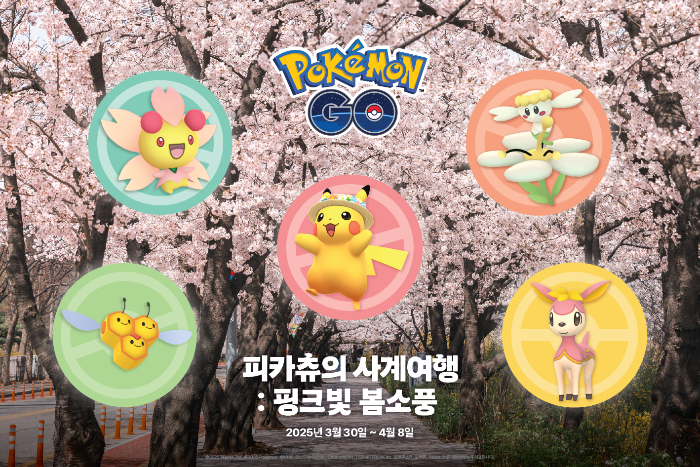 피카츄의 사계여행:핑크빛 봄소풍 안내 사진