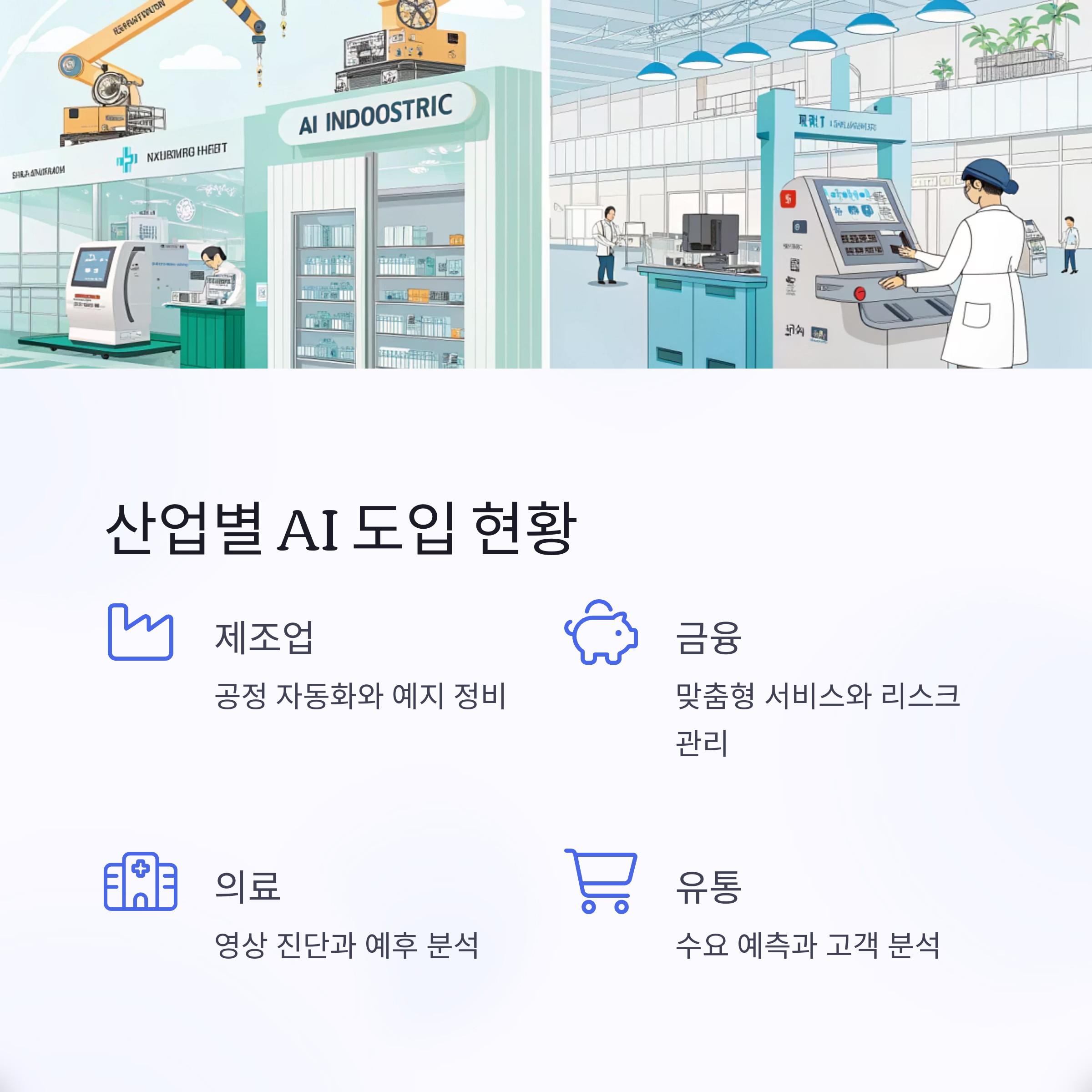 산업별 AI 기술 도입 현황
