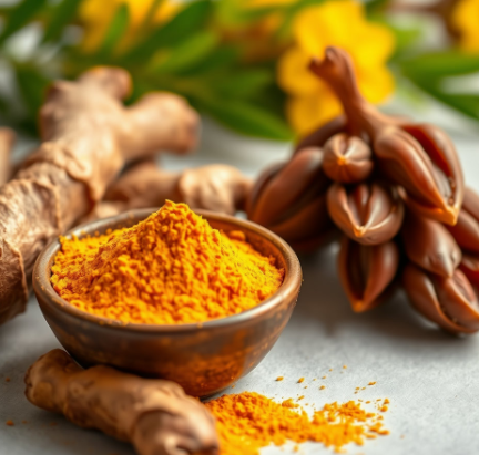 강황과타마린드그림