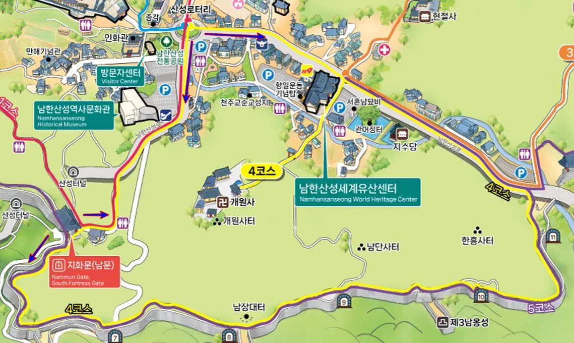 남한산성-둘레길-4코스-안내도
