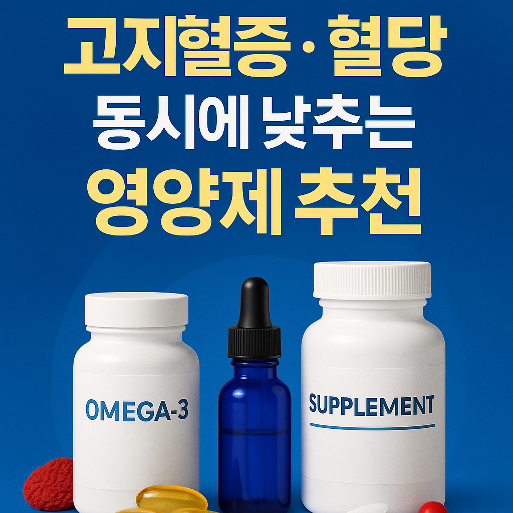 고지혈증과 혈당 동시에 낮추는 영양제 추천 TOP 5