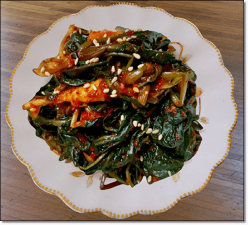 왕고들빼기 무침