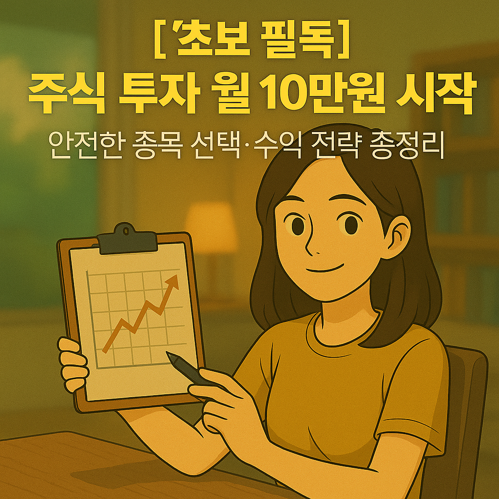 [초보 필독] 주식 투자 월 10만원 시작법 ｜ 안전한 종목 선택&middot;수익 전략 총정리