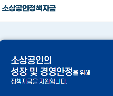 소상공인-정책자금