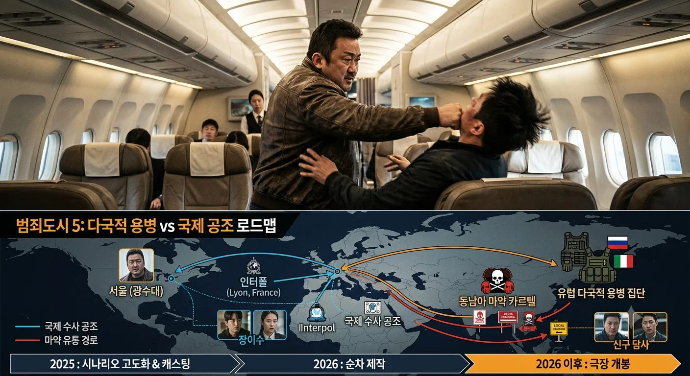 영화 범죄도시 4 결말 여객기 1등석 액션씬 및 범죄도시 5 개봉 전망 안내