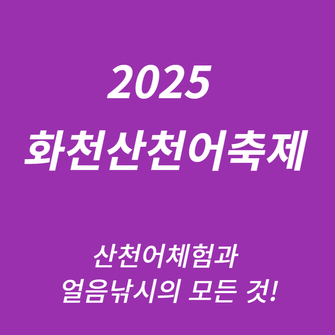 2025 화천산천어축제